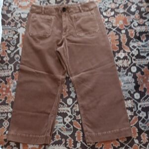 Quince Patch Pocket Corduroy Wide Leg Crop